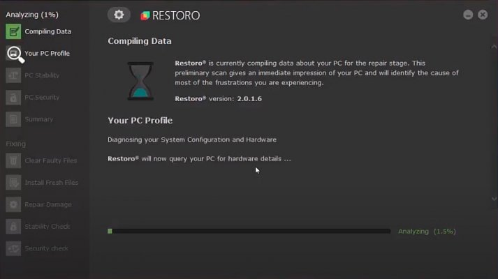 restoro review system optimizer screenshot